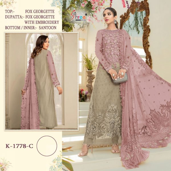 SHREE FABS K 1778 PAKISTANI SUITS IN COLOURS