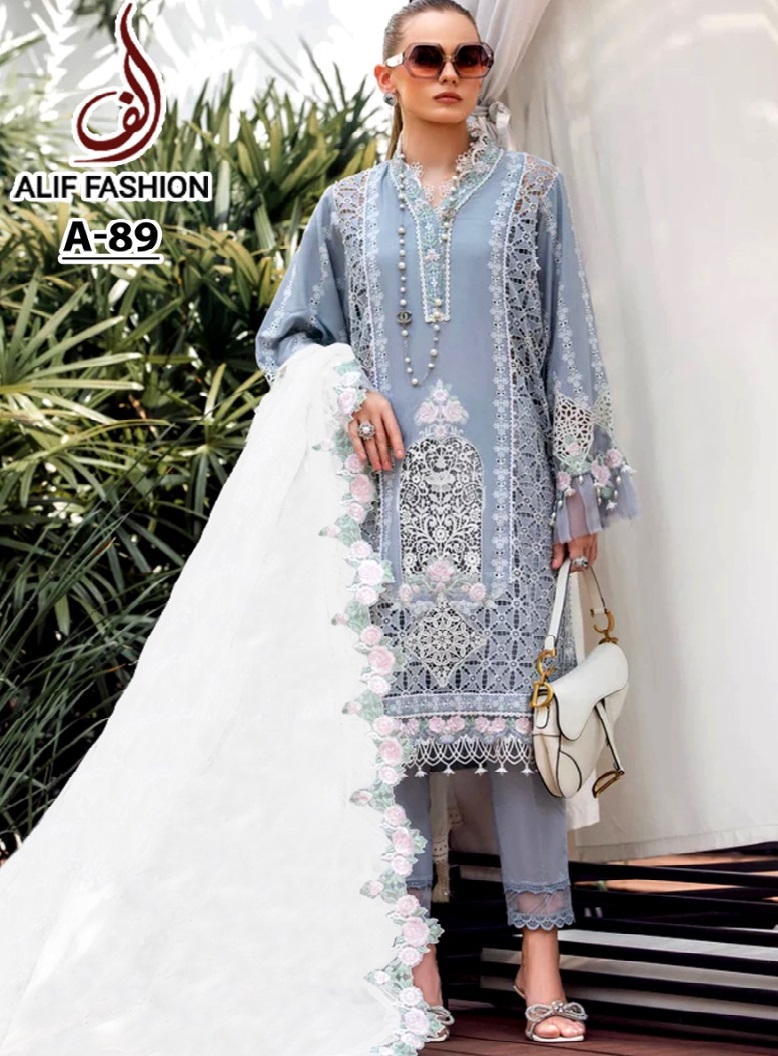 ALIF FASHION A 89 PAKISTANI SUITS IN INDIA