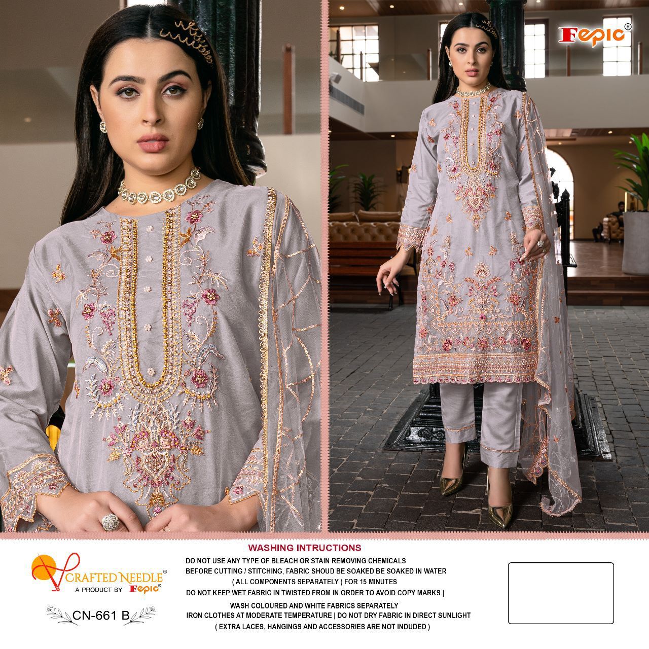 CRAFTED NEEDLE CN 661 B READYMADE SUITS BY FEPIC