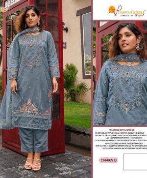 CRAFTED NEEDLE CN 669 B SALWAR SUITS BY FEPIC