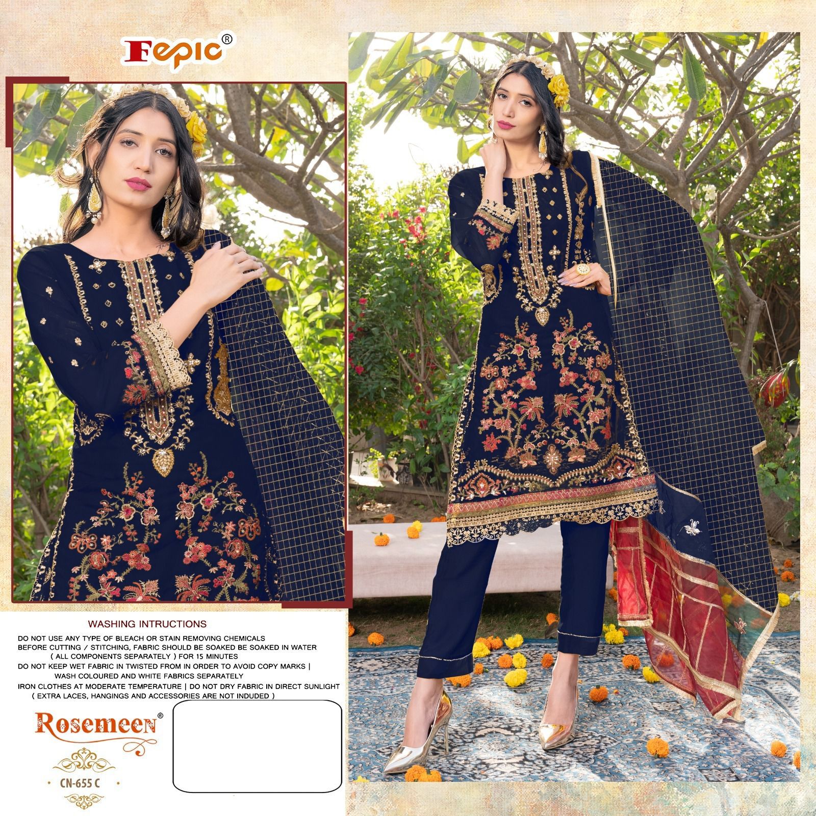 FEPIC CN 655 C ROSEMEEN READYMADE SUITS