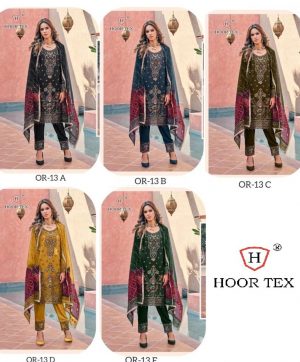 HOOR TEX OR 13 A TO E PAKISTANI SUITS IN INDIA