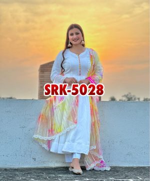 SHREE HARI SRK 5028 DESIGNER WHITE GOWN