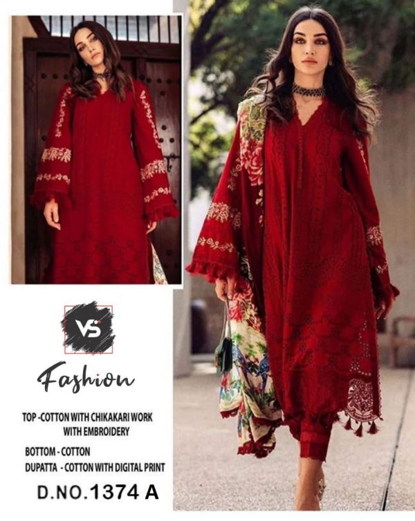 VS FASHION 1374 A PAKISTANI SUITS IN INDIA