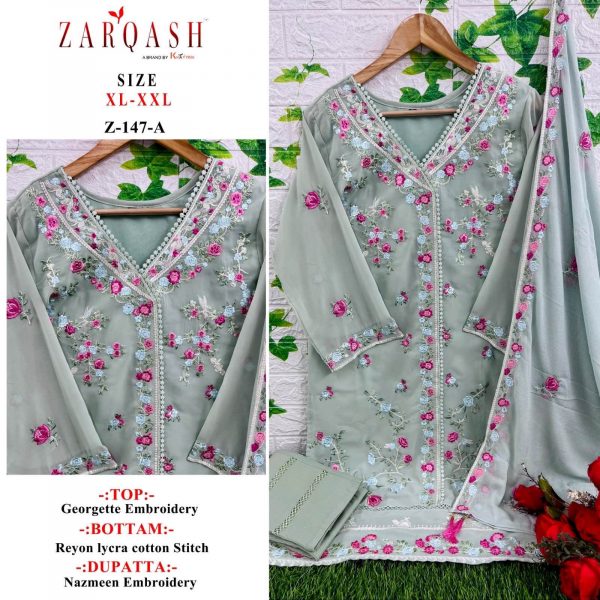 ZARQASH Z 147 A READYMADE SUITS IN INDIA