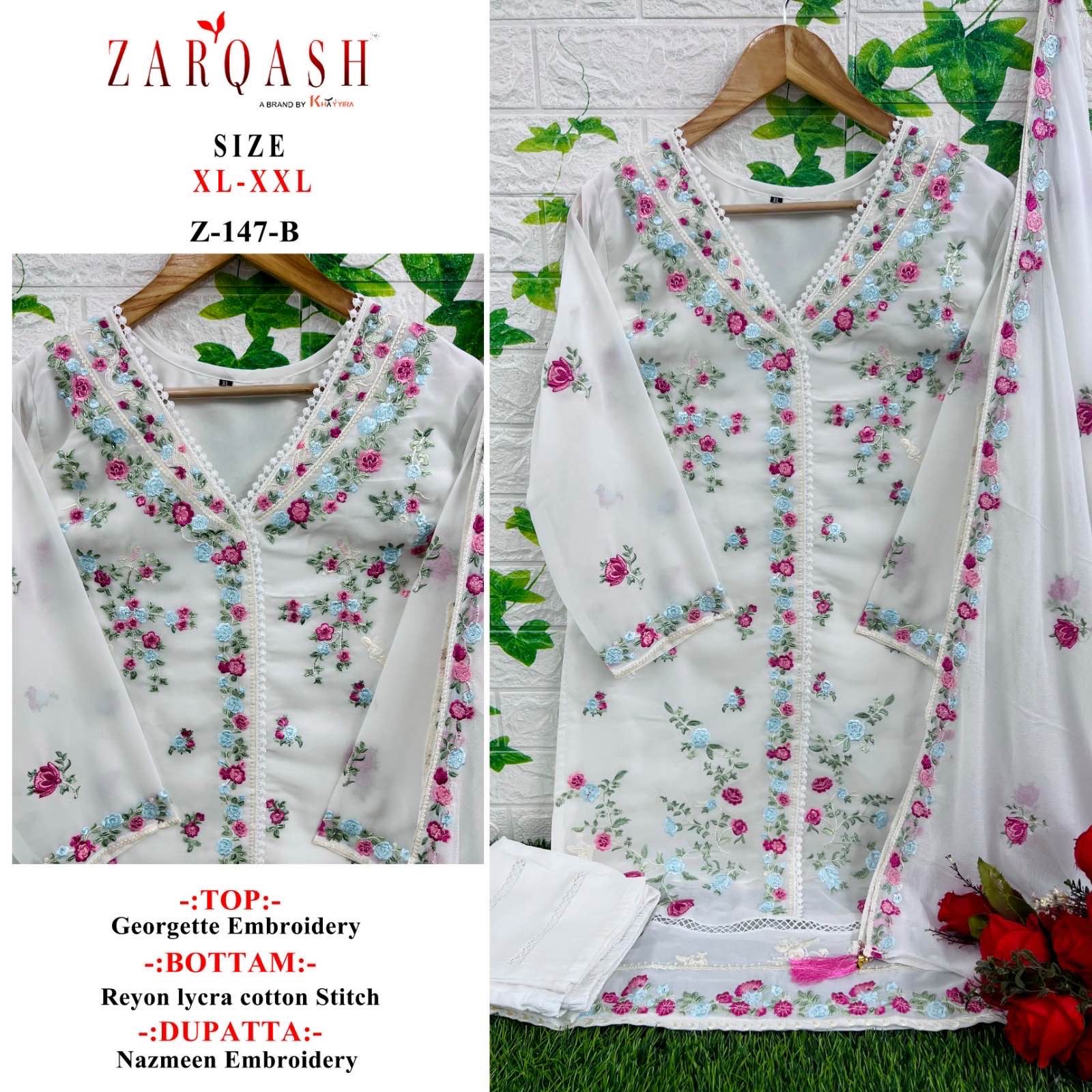 ZARQASH Z 147 B READYMADE SUITS IN INDIA