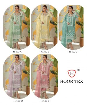 HOOR TEX H 100 A TO E PAKISTANI SUITS IN INDIA