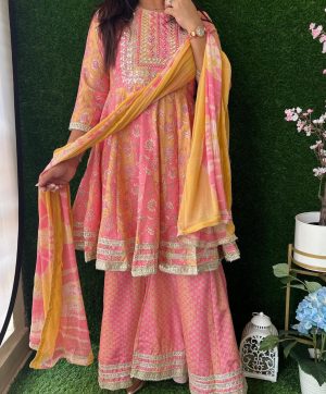 MURTI TRENDS NEW PINK SHARARA SET COLLECTION