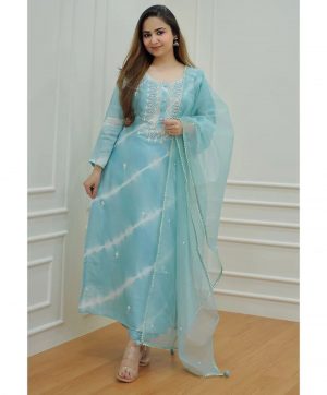 MURTI TRENDS SKY BLUE DESIGNER SUITS COLLECTION