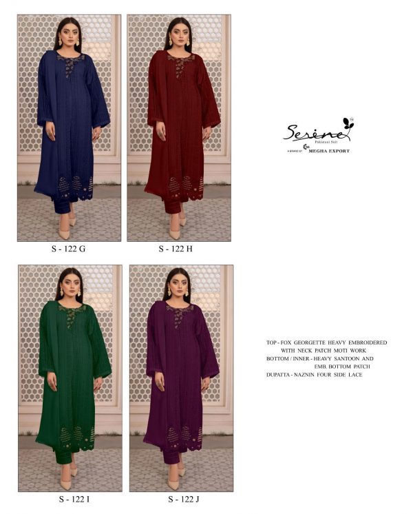 SERINE S 122 G TO J SALWAR SUITS IN INDIA