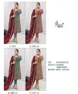 SHREE FABS S 787 SERIES PAKISTANI SUITS IN INDIA
