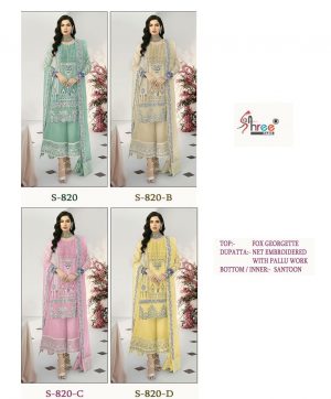 SHREE FABS S 820 SERIES PAKISTANI SUITS IN INDIA