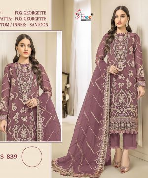 SHREE FABS S 839 SALWAR SUITS WHOLESALE