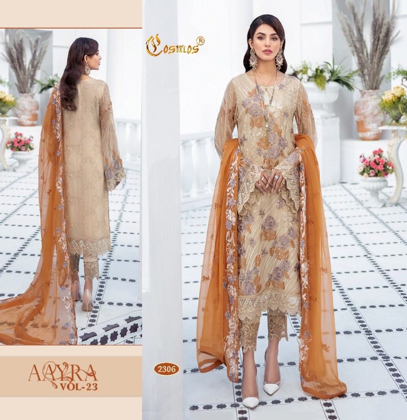 COSMOS 2306 AAYRA VOL 23 PAKISTANI SUITS IN INDIA