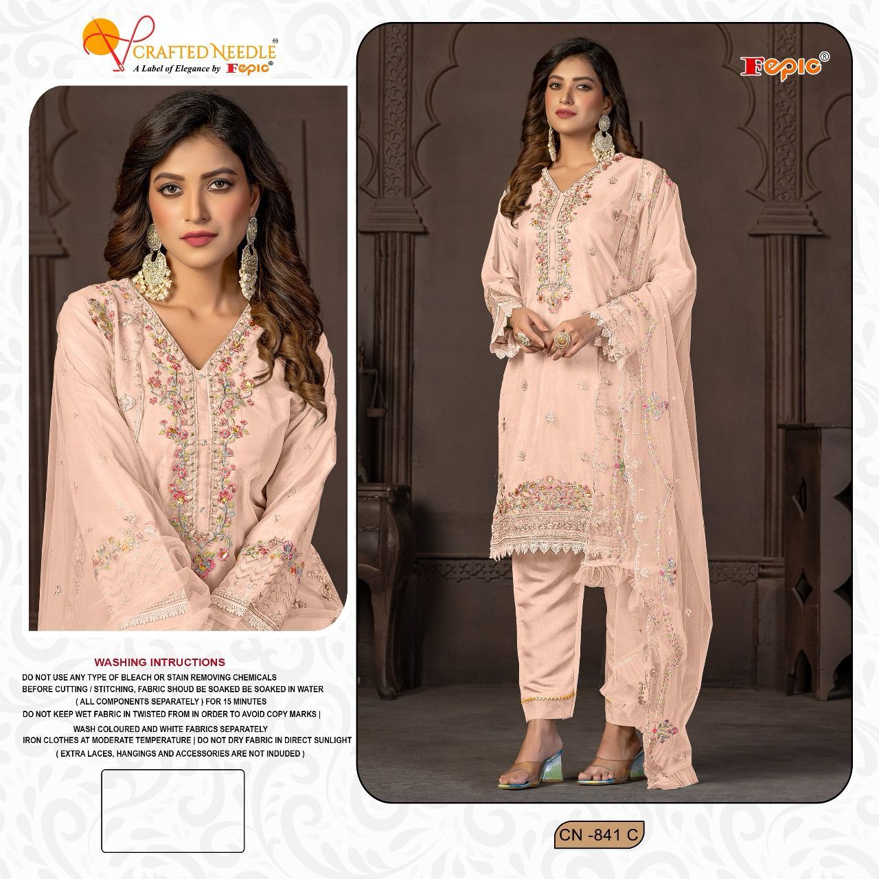 CRAFTED NEEDLE CN 841 C READYMADE SUITS BY FEPIC