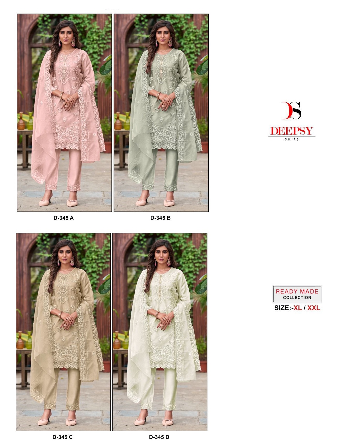 DEEPSY SUITS D 345 SERIES READYMADE SUITS WHOLESALE
