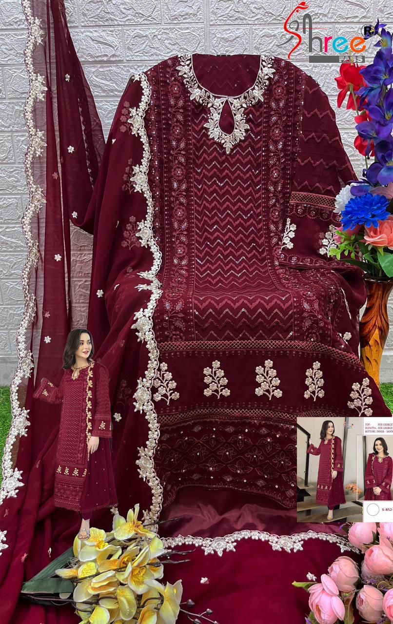 SHREE FABS S 852 SERIES PAKISTANI SUITS IN INDIA