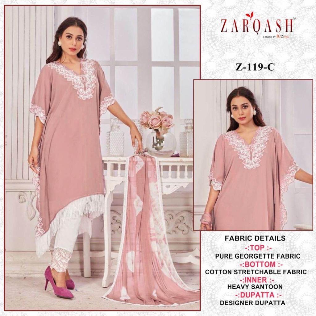ZARQASH Z 119 A TO D READYMADE COLLECTION
