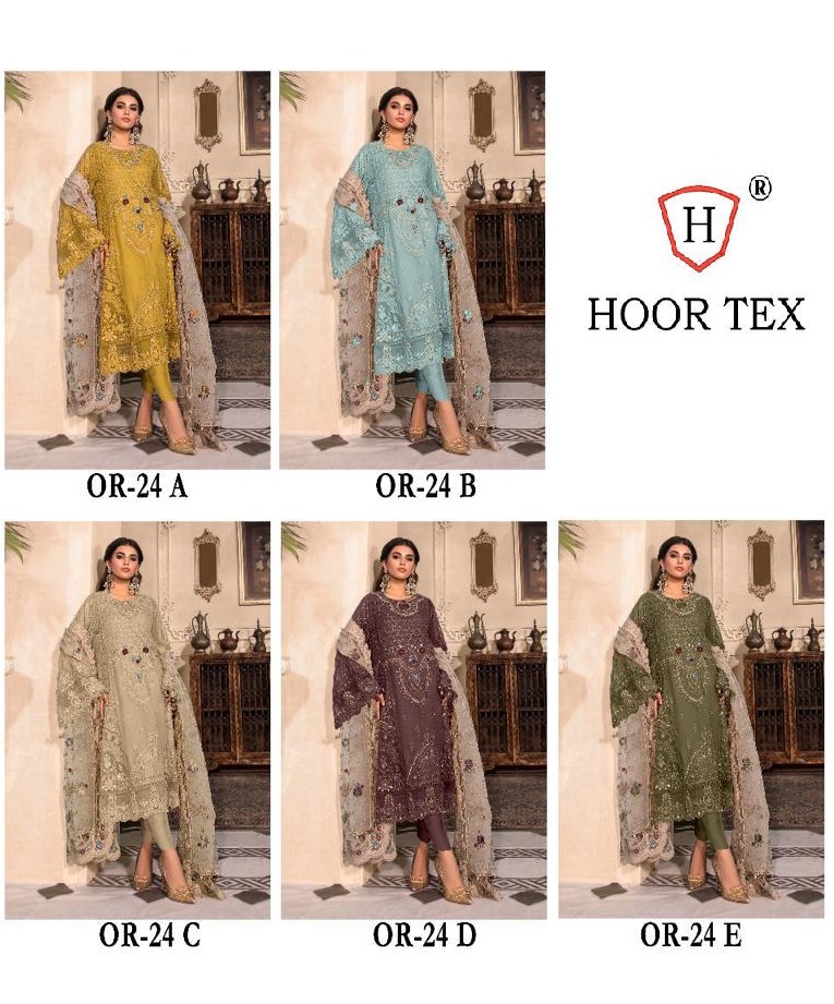 HOOR TEX OR 24 A TO E PAKISTANI SUITS IN INDIA