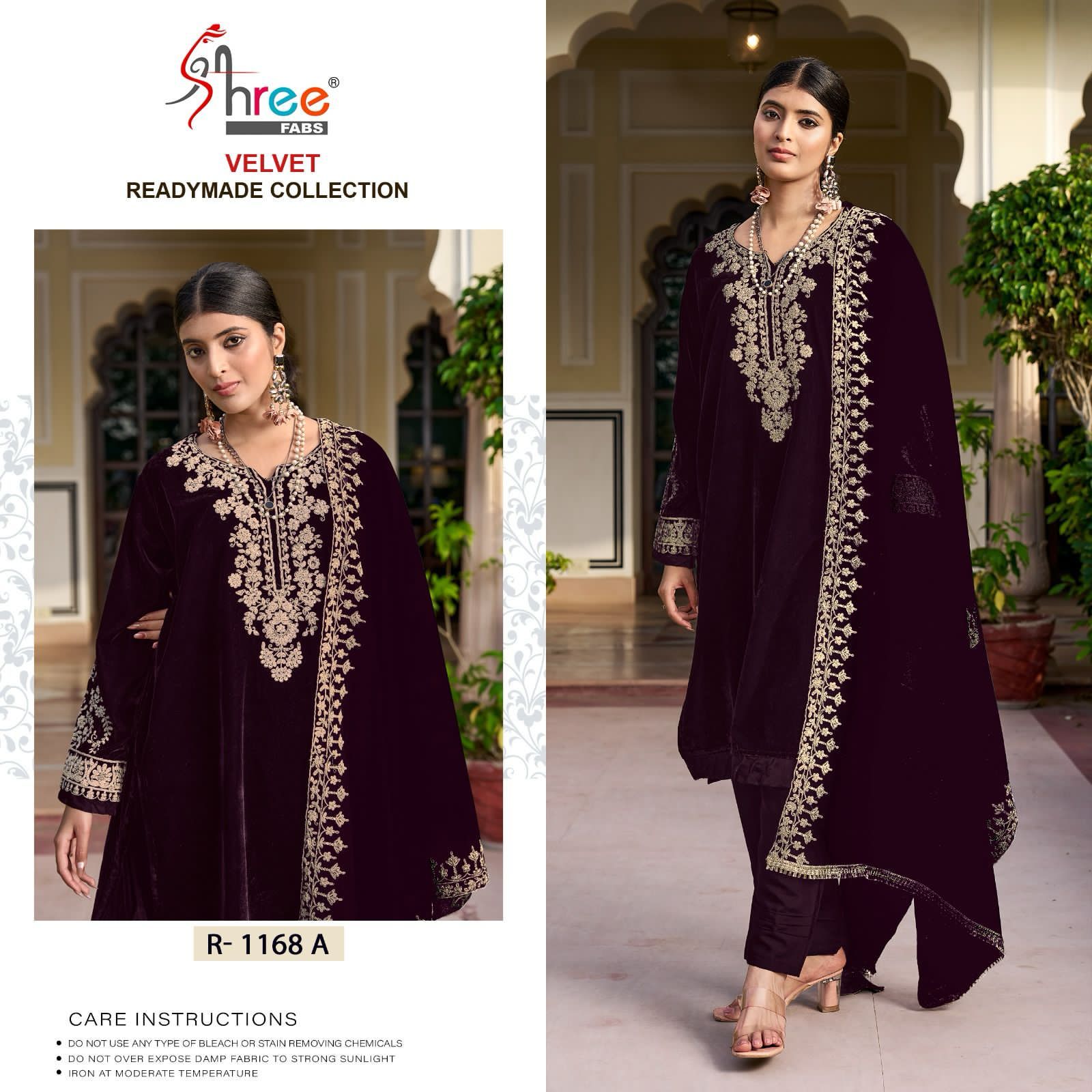 SHREE FABS R 1168 A VELVET PAKISTANI SUITS IN INDIA