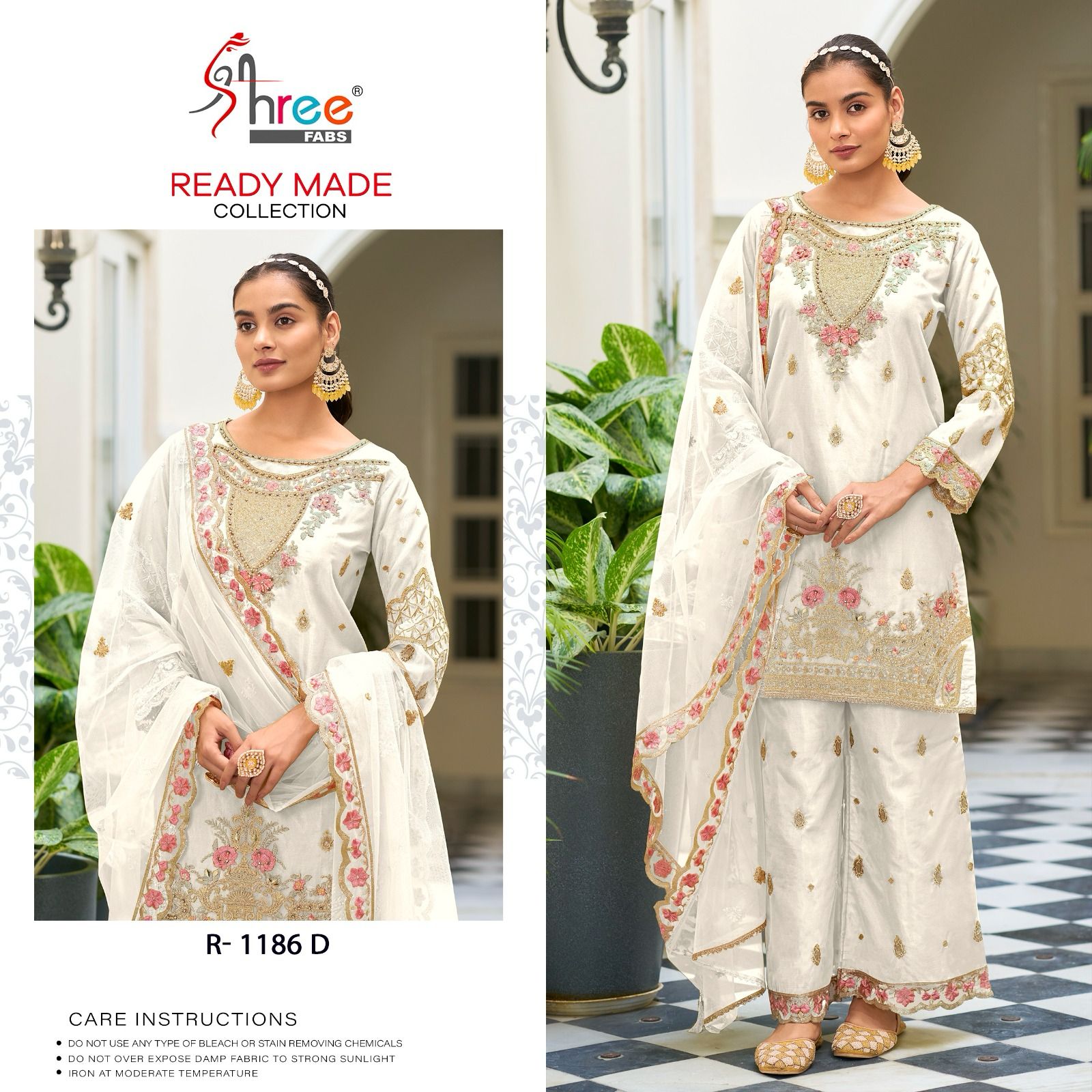 SHREE FABS R 1186 A TO D READYMADE SALWAR SUITS