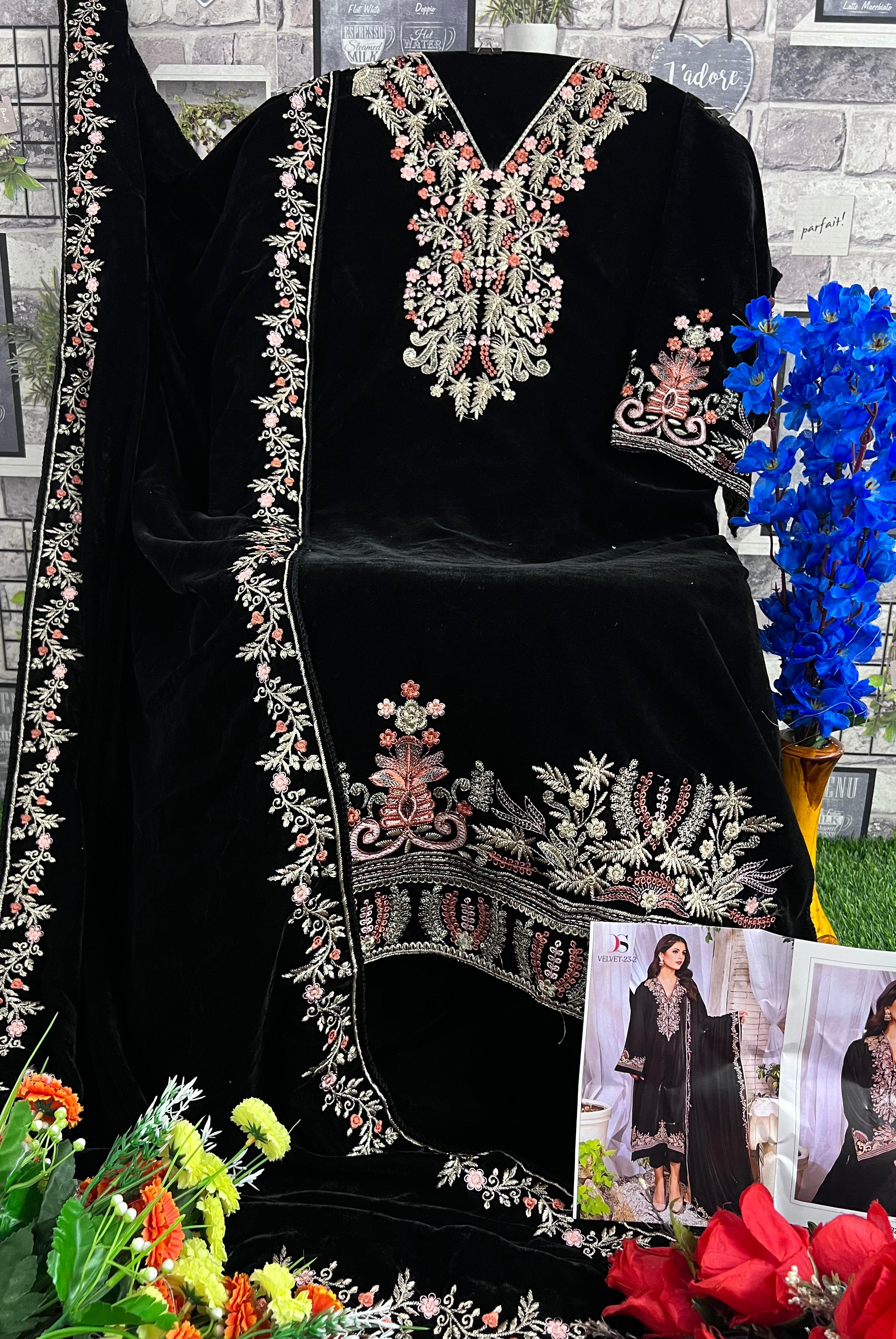 DEEPSY SUITS 3241 A VELVET PAKISTANI SUITS IN INDIA