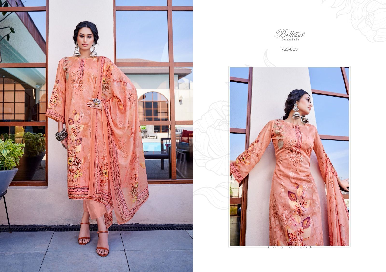 Saarang By Belliza Designer Dola Silk Dress Material Catalog - The Ethnic  World