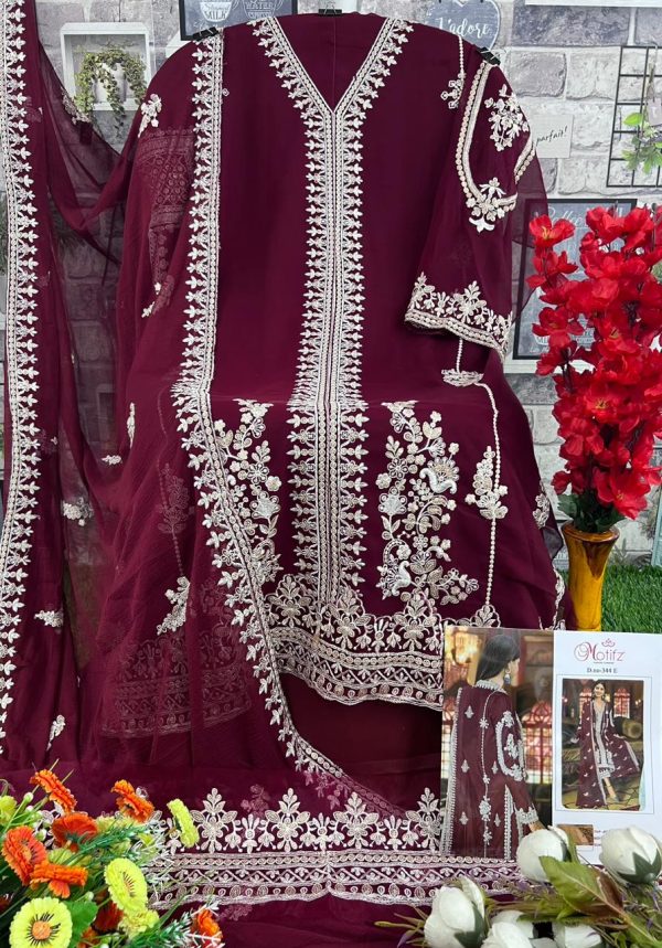 MOTIFZ 344 E TO H PAKISTANI SUITS IN INDIA