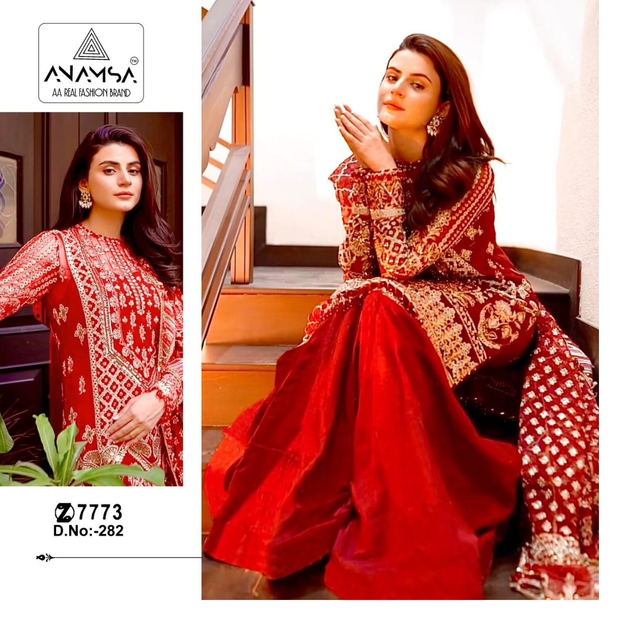 ANAMSA 282 SALWAR SUITS WHOLESALE IN INDIA
