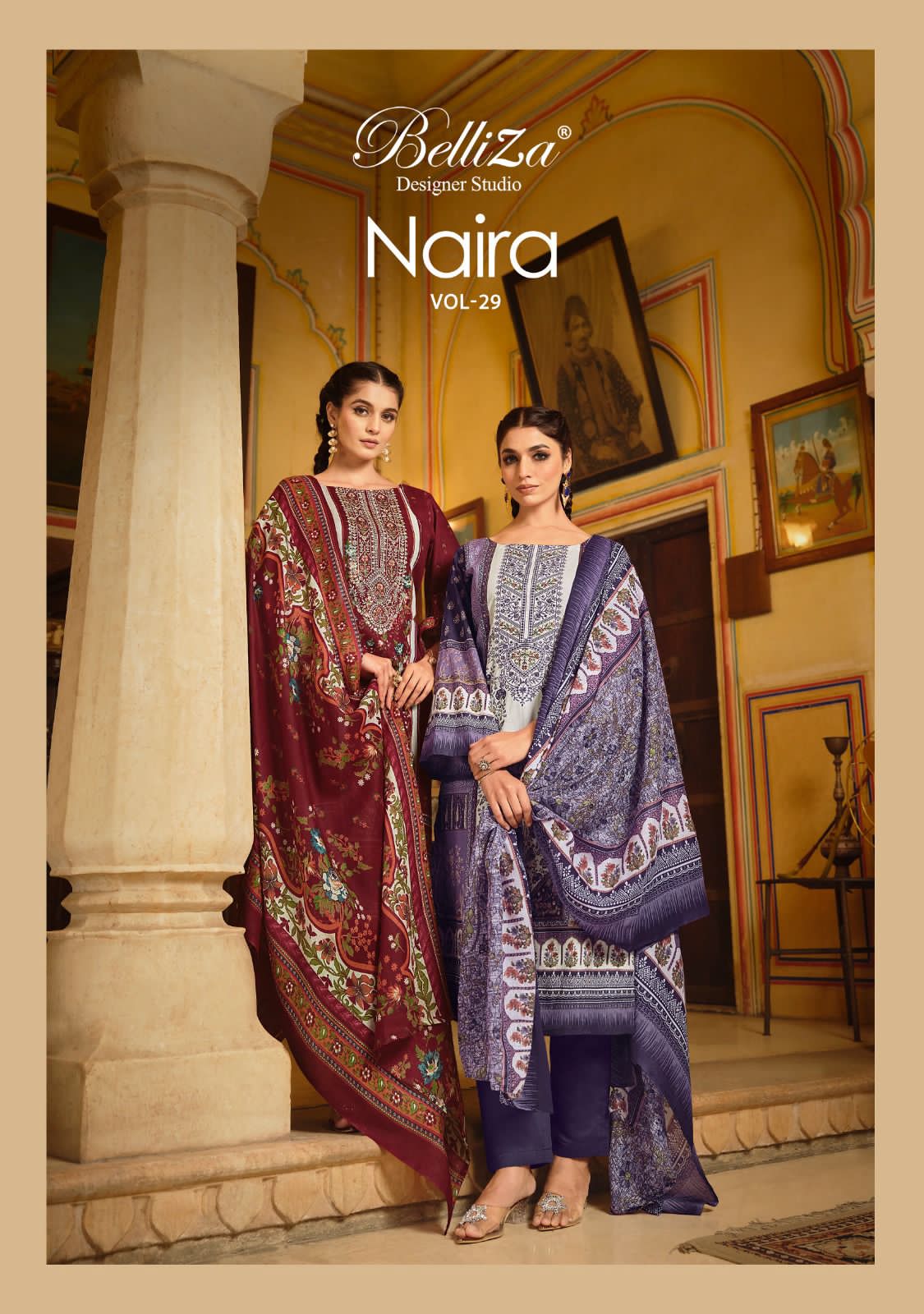 Belliza Designer Studio Naira Vol 13 Pure Cotton Digital Printed Salwar  Kameez catalogue wholesaler