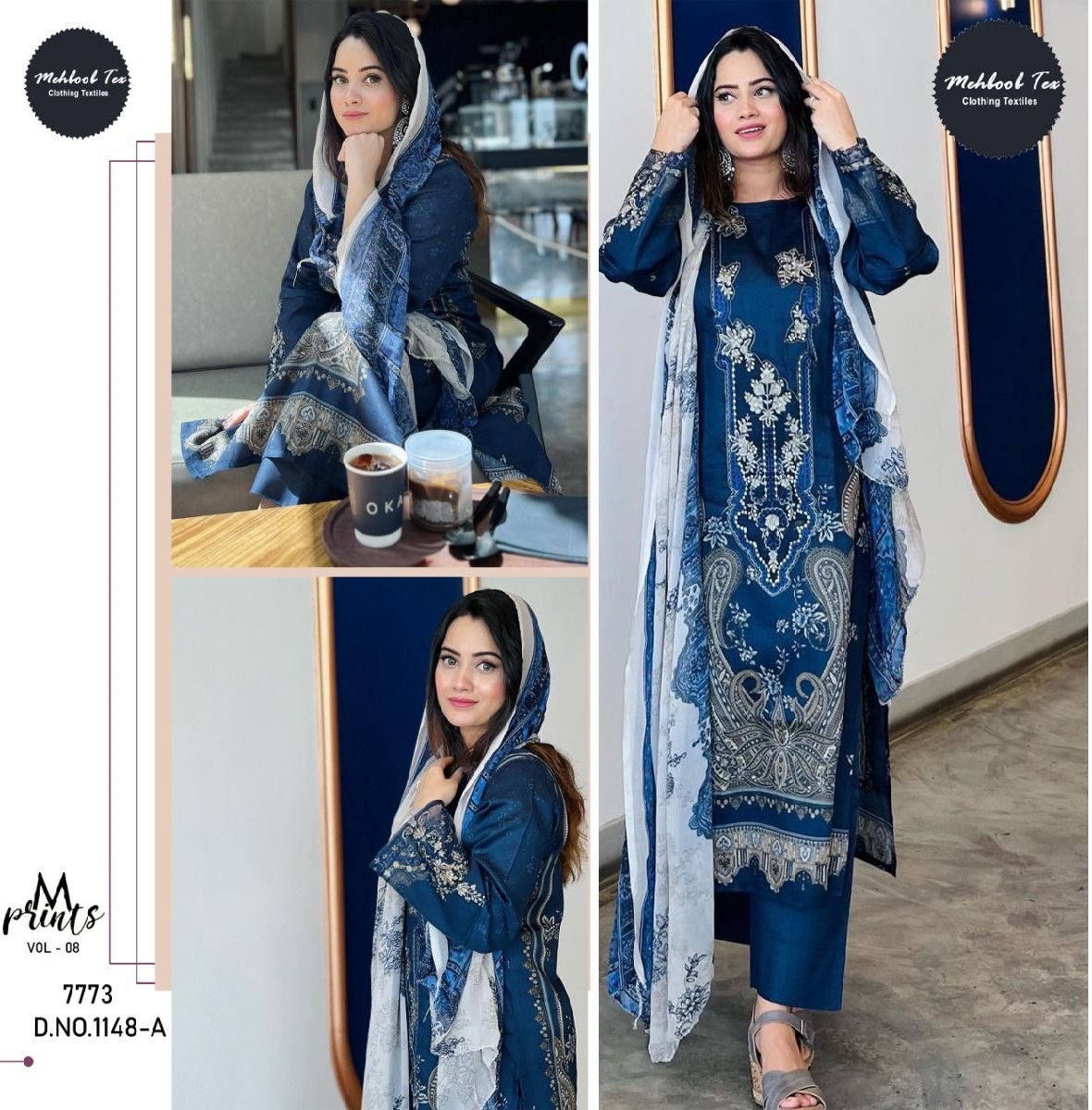 MEHBOOB TEX 1148 A PAKISTANI SUITS IN INDIA