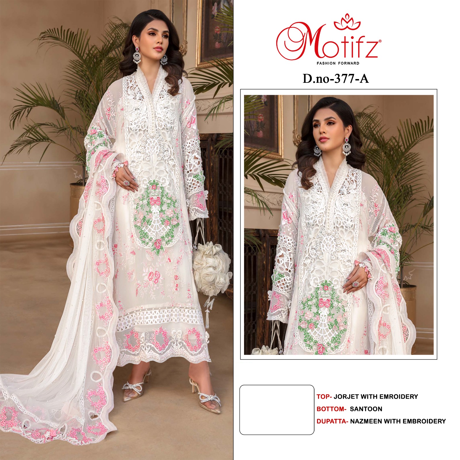 MOTIFZ 377 A PAKISTANI SUITS IN INDIA