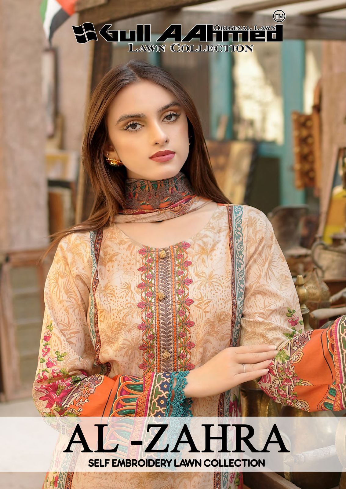 GULL AAHMED AL ZAHRA LAWN EMBROIDERY SUITS