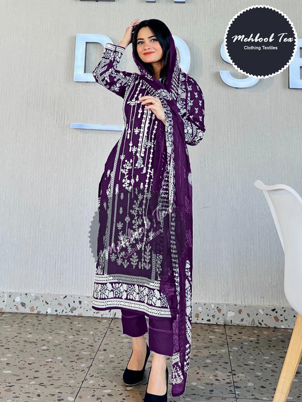 MEHBOOB TEX 1109 A TO E PAKISTANI SUITS