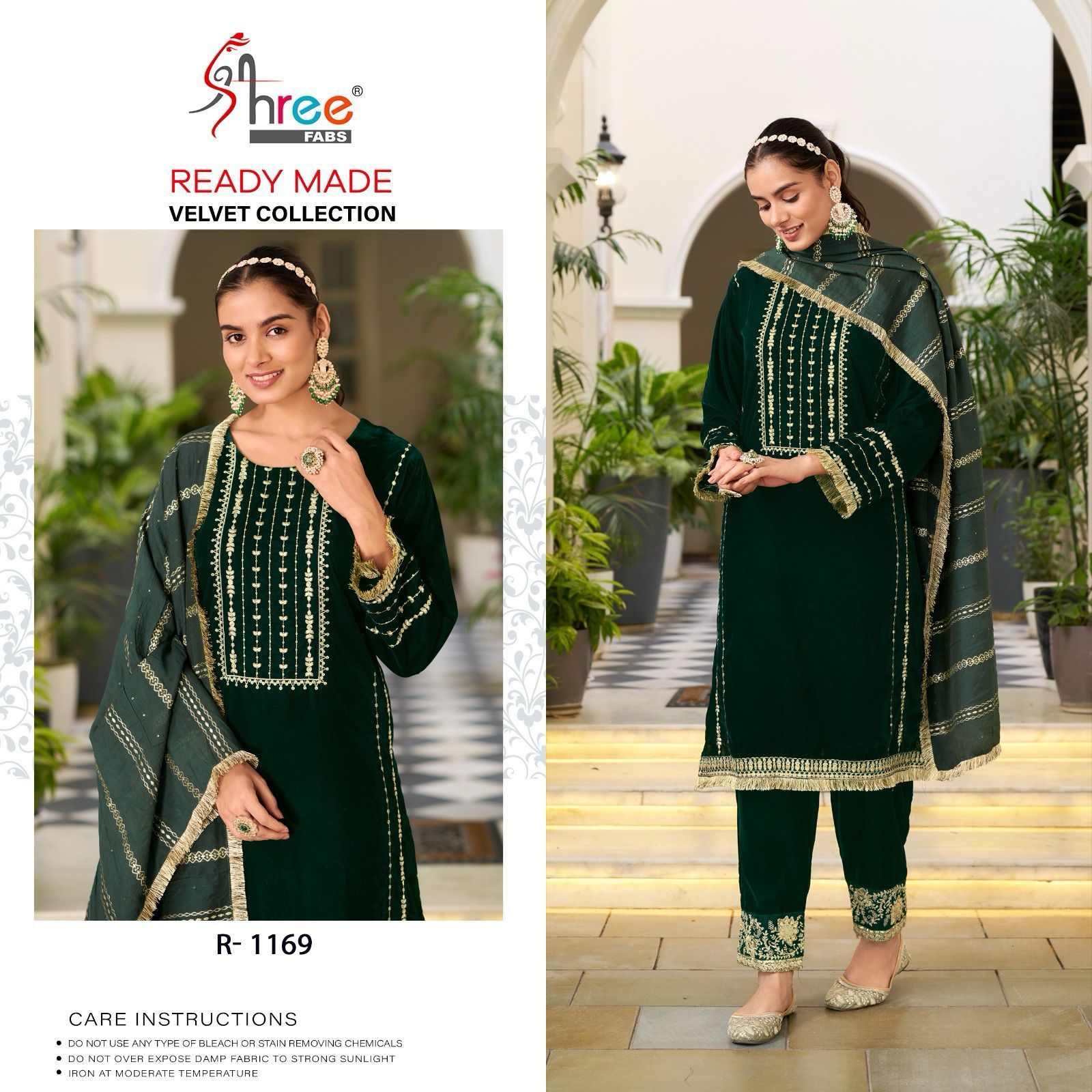 SHREE FABS R 1169 READYMADE VELVET SUITS