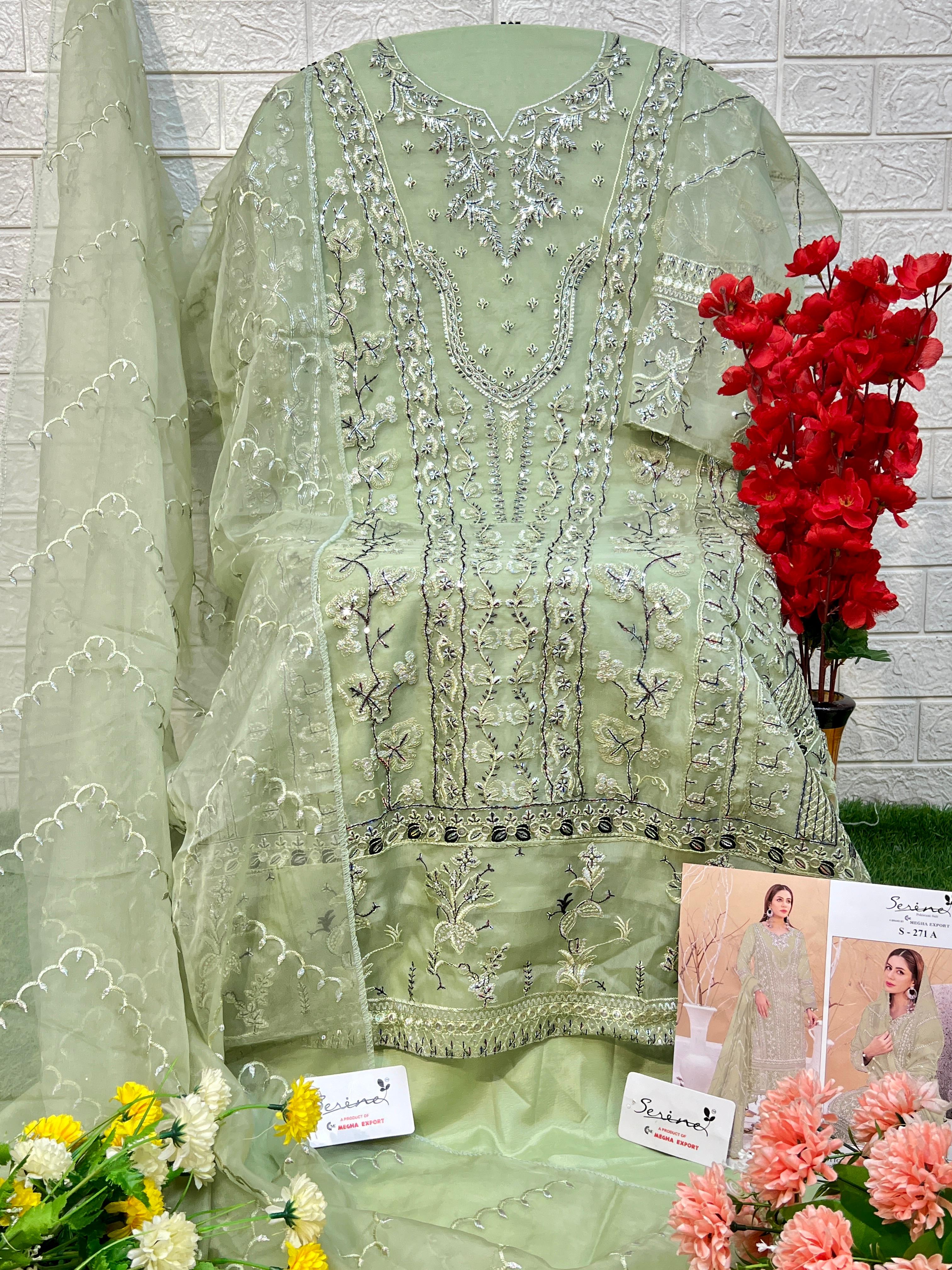 SERINE S 271 A B C D PAKISTANI SUITS IN INDIA