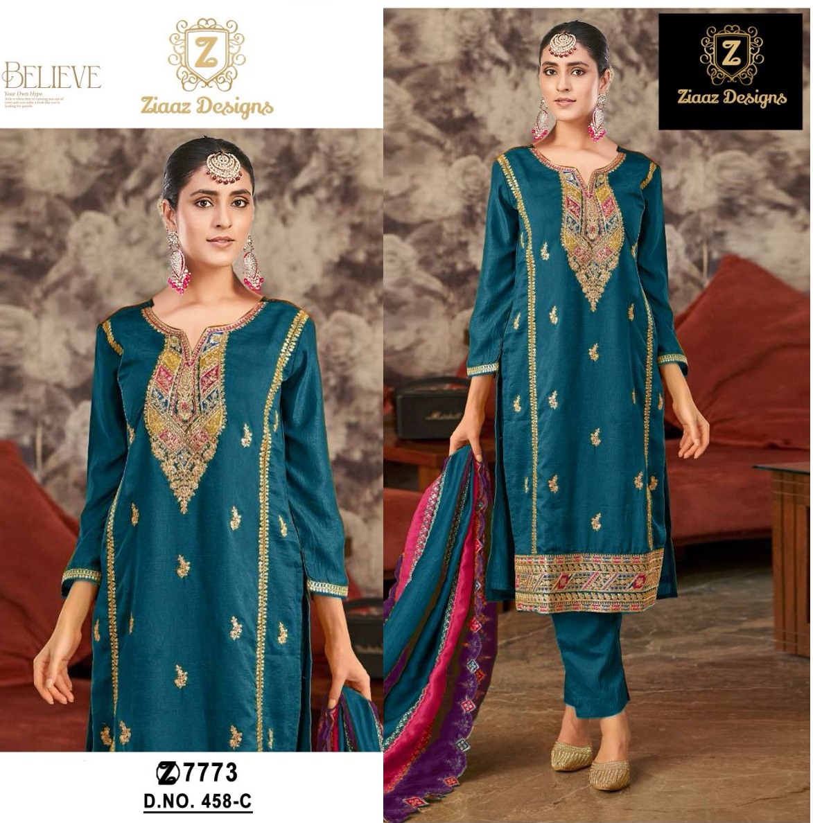 Green Digital Print Pakistani Pant Style Suit - Indian Heavy Anarkali  Lehenga Gowns Sharara Sarees Pakistani Dresses in USA/UK/Canada/UAE -  IndiaBoulevard