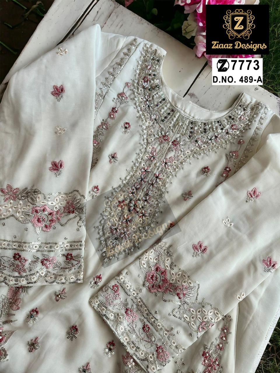 ZIAAZ DESIGNS 489 A PAKISTANI SUITS IN INDIA