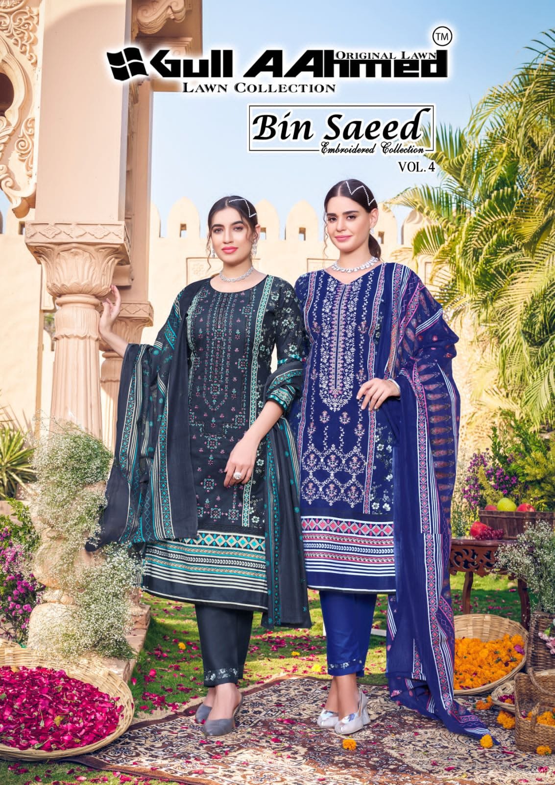 GULL AAHMED BIN SAEED VOL 4 EMBROIDERED COLLECTION