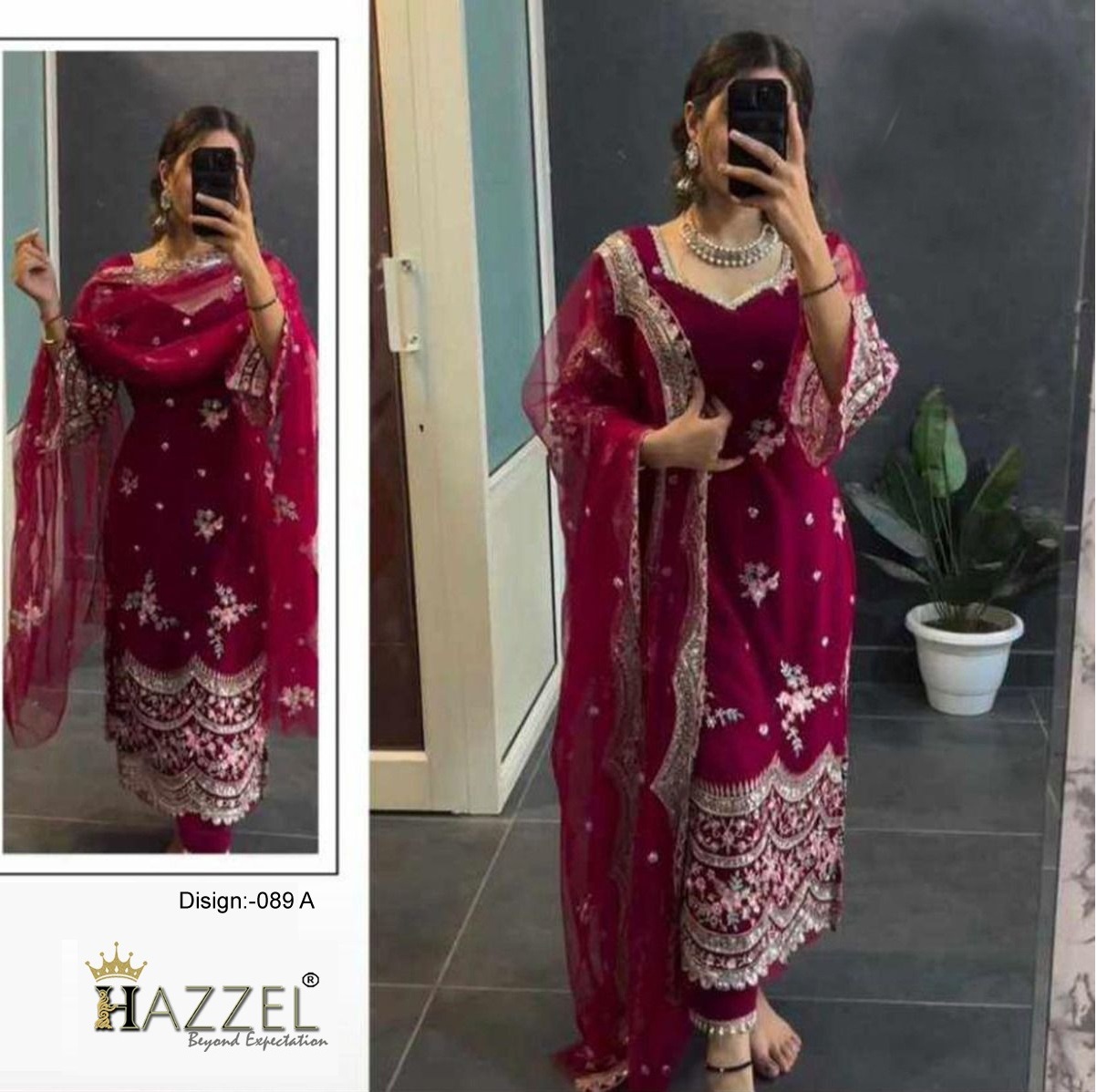 HAZZEL 089 A SALWAR SUITS WHOLESALE IN INDIA