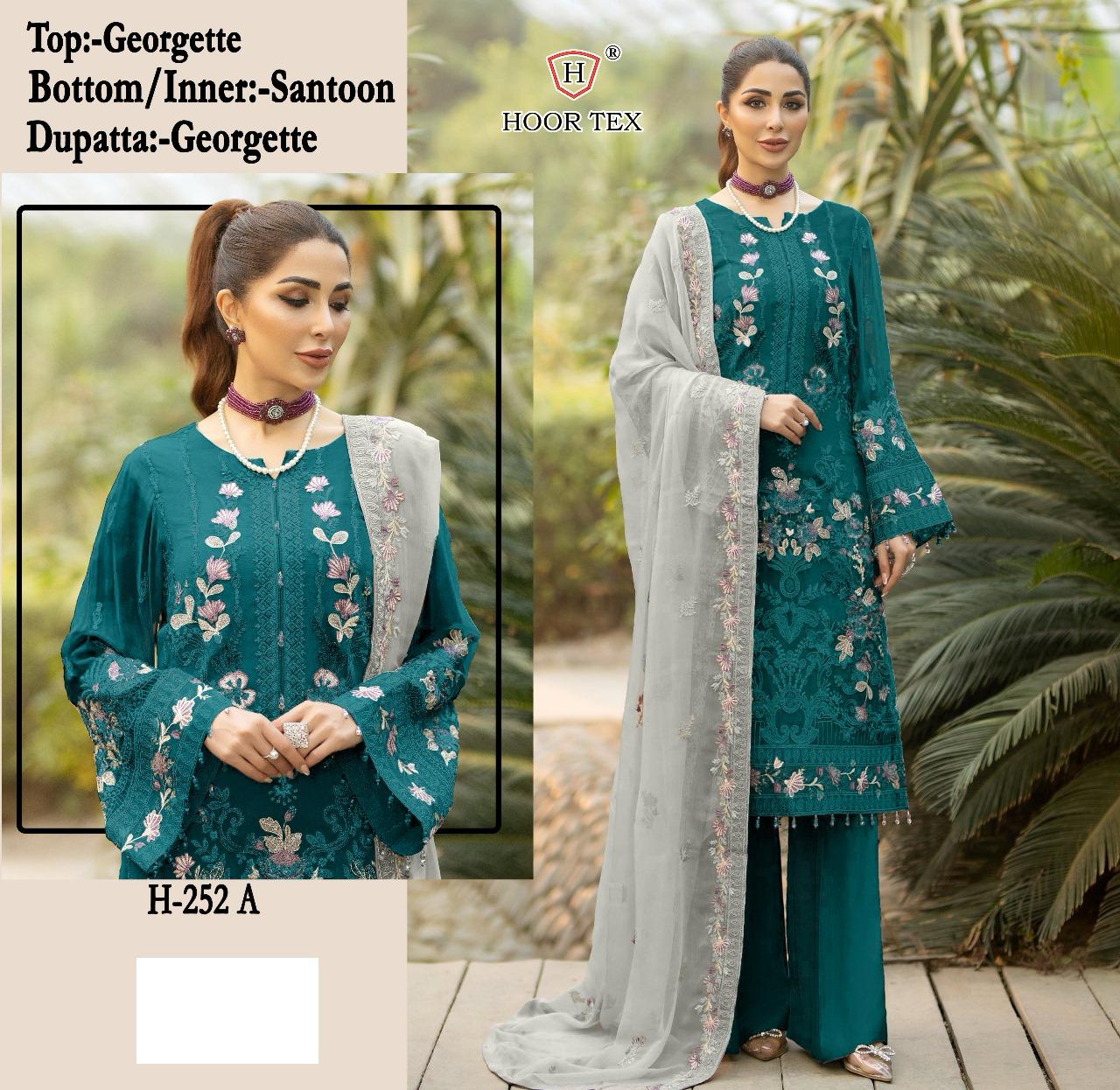 HOOR TEX H 252 A PAKISTANI SUITS IN INDIA