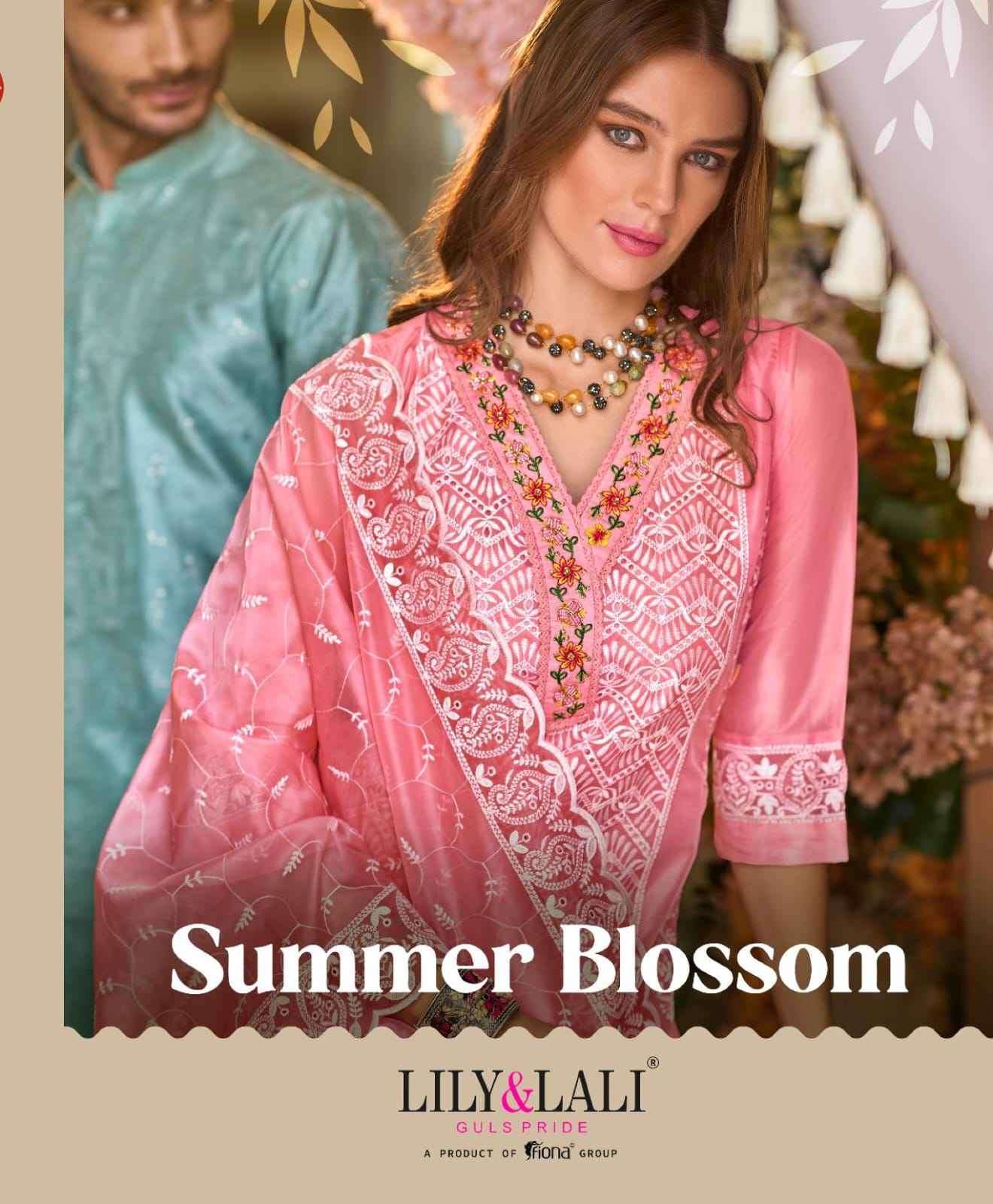 LILY & LALI SUMMER BLOSSOM READYMADE EMBROIDERY KURTI WHOLESALER IN SURAT