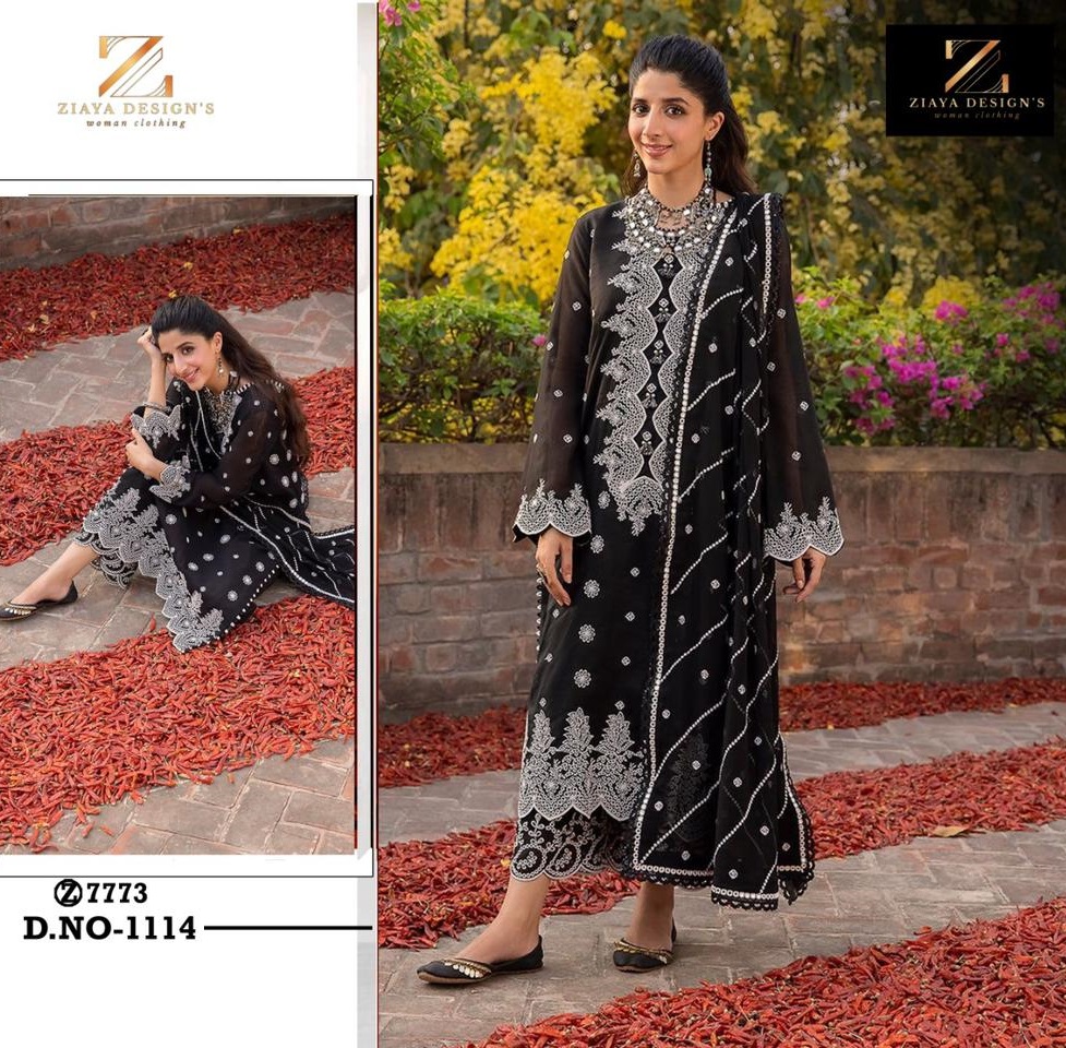 ZIAYA DESIGNS 1114 PAKISTANI SUITS IN INDIA