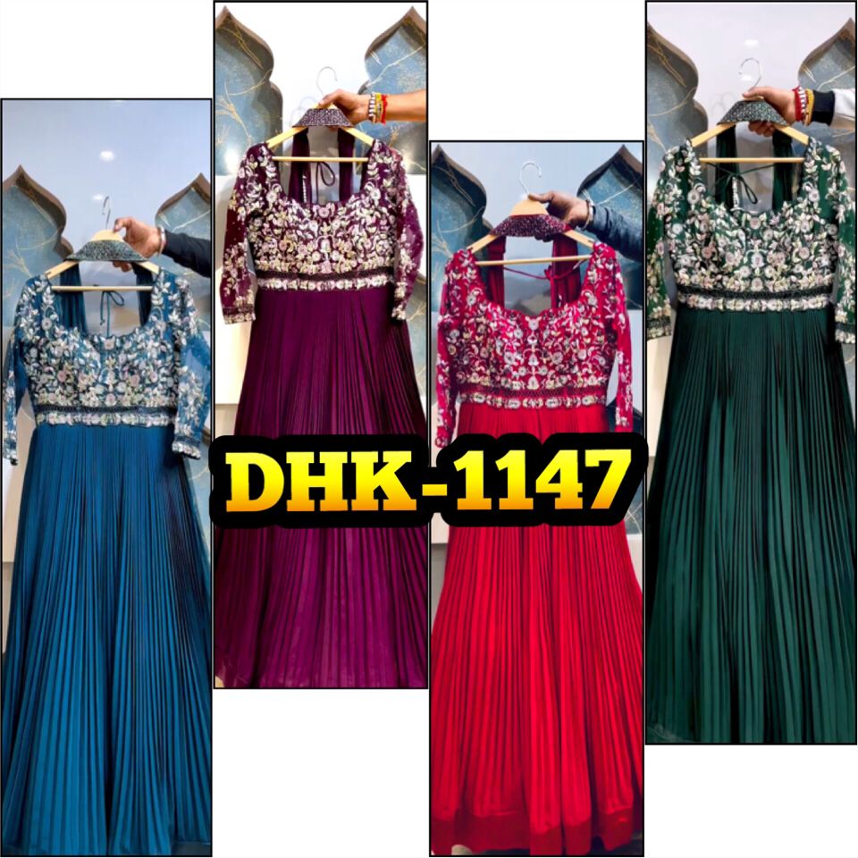 DHK 1147 DESIGNER GOWN WHOLESALE IN INDIA