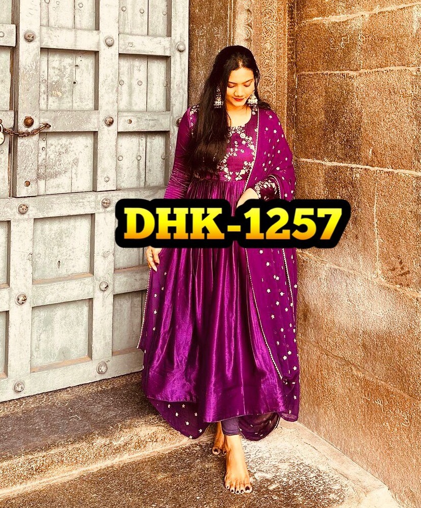 DHK 1257 DESIGNER GOWN WHOLESALE IN INDIA