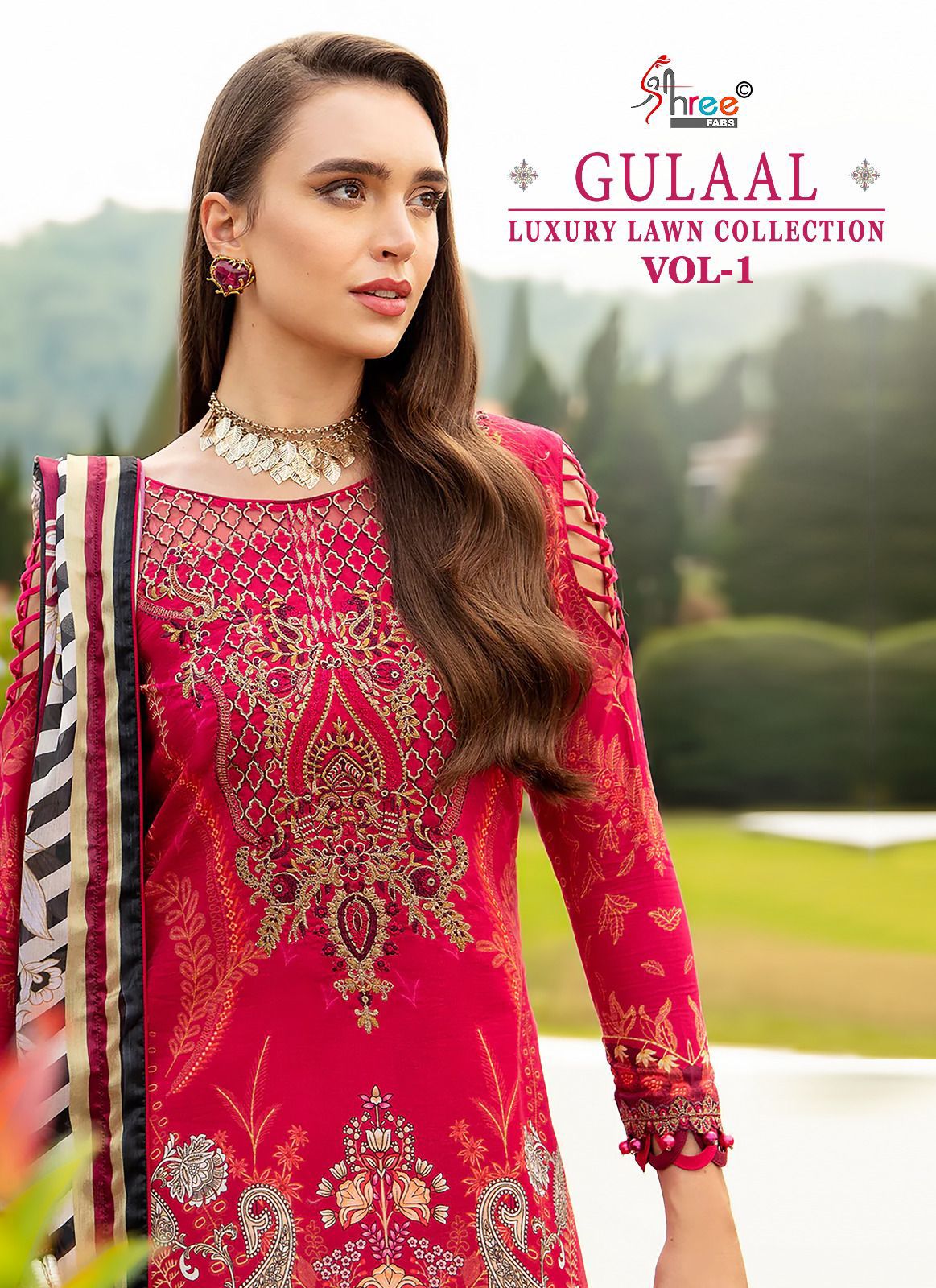 SHREE FABS GULAAL VOL 1 LUXURY LAWN COLLECTION SALWAR SUIT SUPPLIER IN SURAT