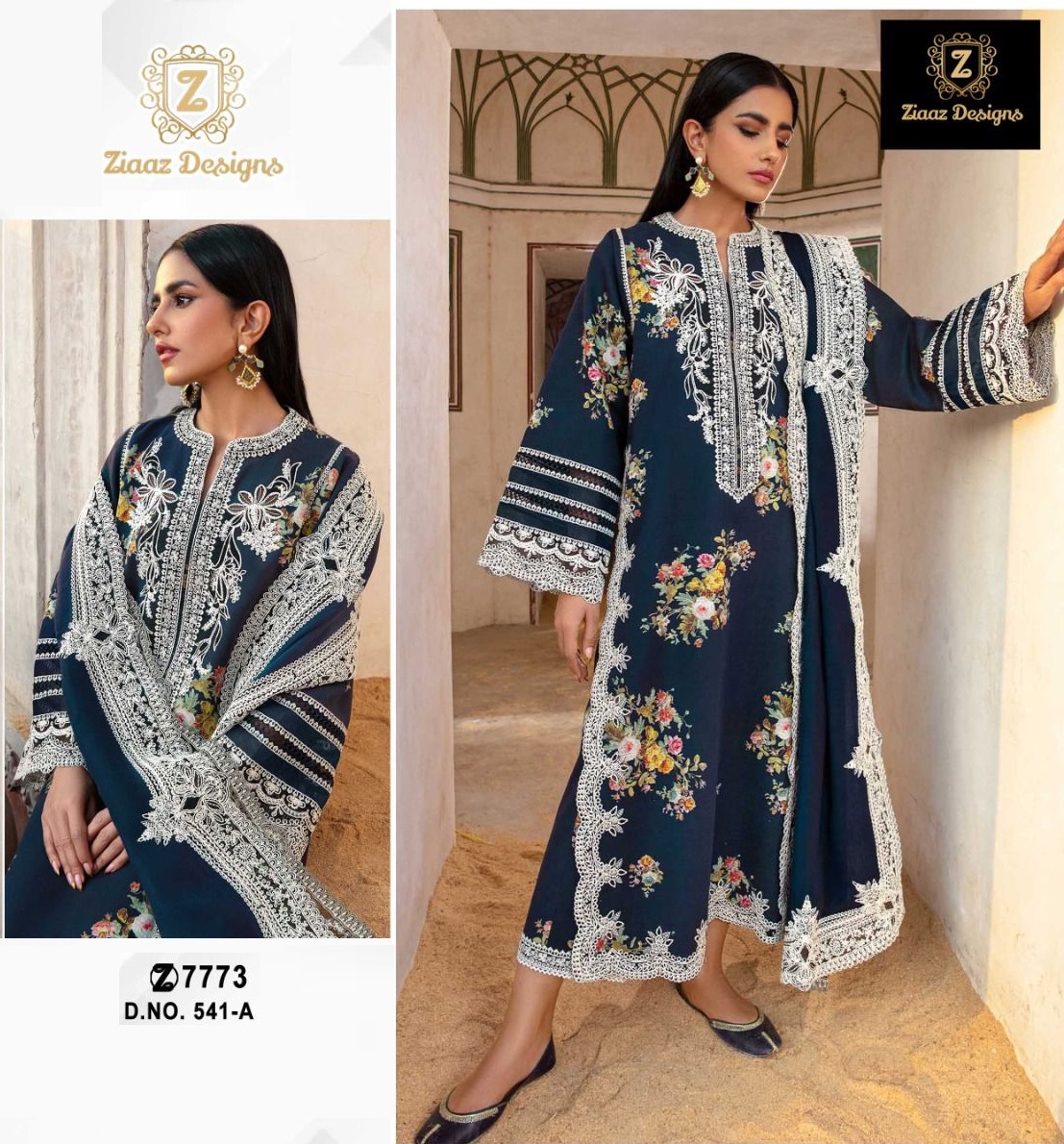 ZIAAZ DESIGNS 541 A PAKISTANI SUITS IN INDIA